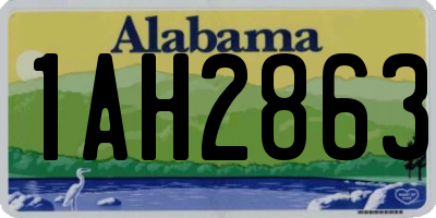 AL license plate 1AH2863
