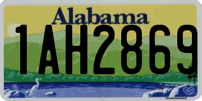 AL license plate 1AH2869