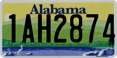 AL license plate 1AH2874