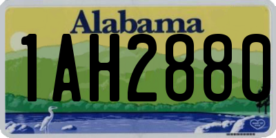 AL license plate 1AH2880