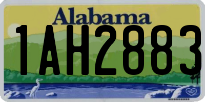 AL license plate 1AH2883