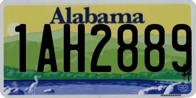 AL license plate 1AH2889