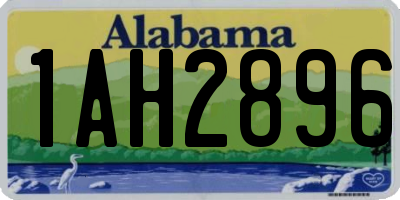AL license plate 1AH2896