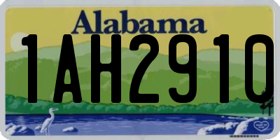 AL license plate 1AH2910