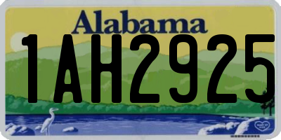 AL license plate 1AH2925