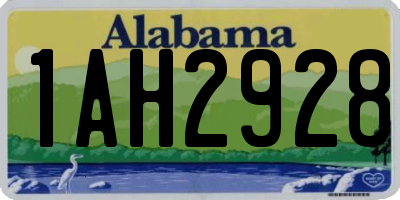 AL license plate 1AH2928