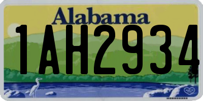 AL license plate 1AH2934