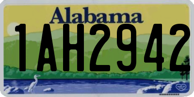 AL license plate 1AH2942