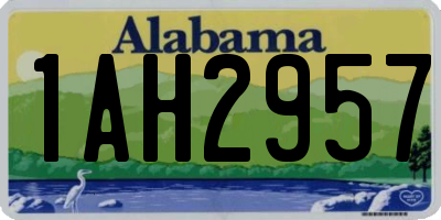 AL license plate 1AH2957