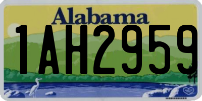 AL license plate 1AH2959