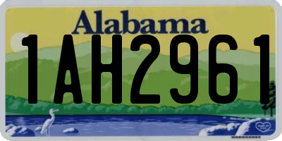AL license plate 1AH2961