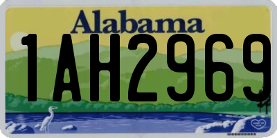 AL license plate 1AH2969