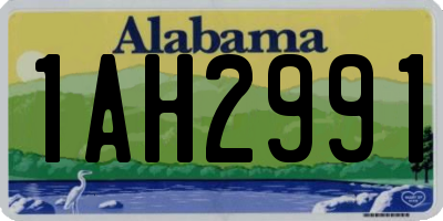 AL license plate 1AH2991