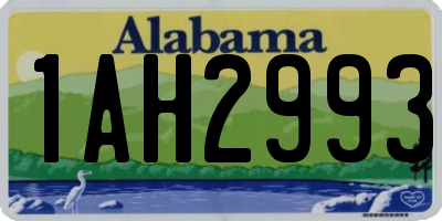 AL license plate 1AH2993