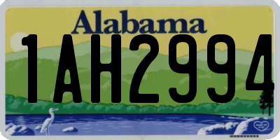 AL license plate 1AH2994