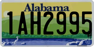 AL license plate 1AH2995