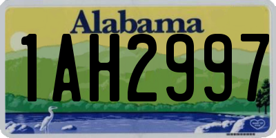 AL license plate 1AH2997