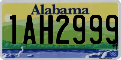 AL license plate 1AH2999