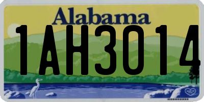 AL license plate 1AH3014