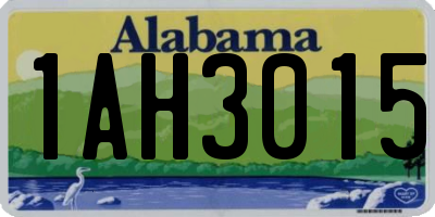 AL license plate 1AH3015