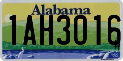 AL license plate 1AH3016
