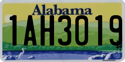 AL license plate 1AH3019