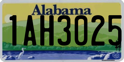 AL license plate 1AH3025