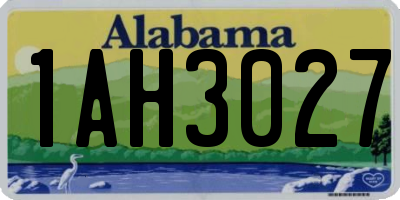 AL license plate 1AH3027