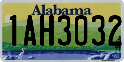 AL license plate 1AH3032