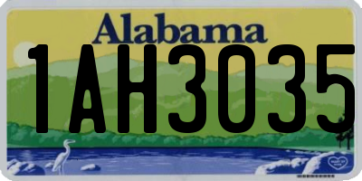 AL license plate 1AH3035