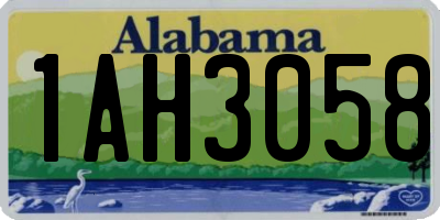 AL license plate 1AH3058