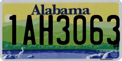 AL license plate 1AH3063