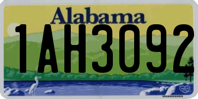 AL license plate 1AH3092