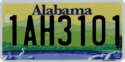 AL license plate 1AH3101