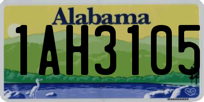 AL license plate 1AH3105