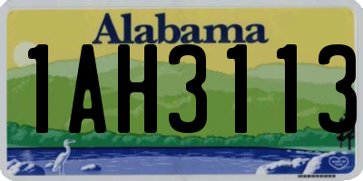 AL license plate 1AH3113