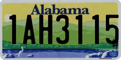 AL license plate 1AH3115