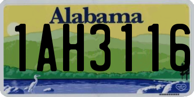 AL license plate 1AH3116