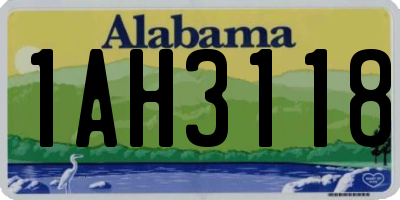 AL license plate 1AH3118