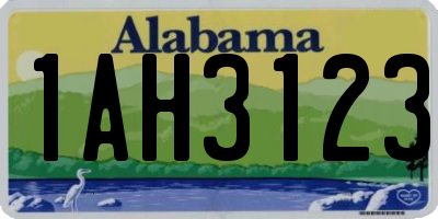 AL license plate 1AH3123