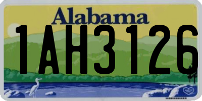 AL license plate 1AH3126