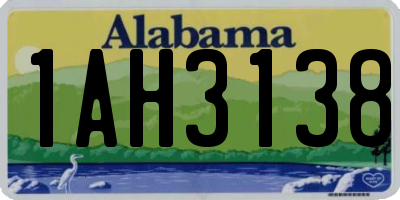 AL license plate 1AH3138