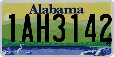 AL license plate 1AH3142