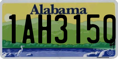AL license plate 1AH3150