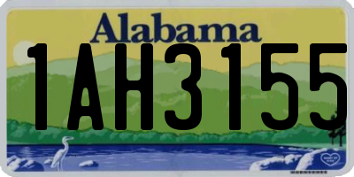 AL license plate 1AH3155
