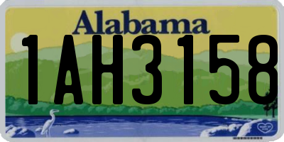 AL license plate 1AH3158