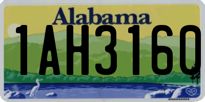 AL license plate 1AH3160