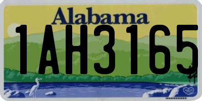 AL license plate 1AH3165