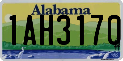 AL license plate 1AH3170