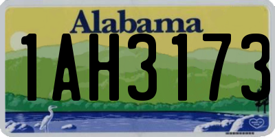 AL license plate 1AH3173